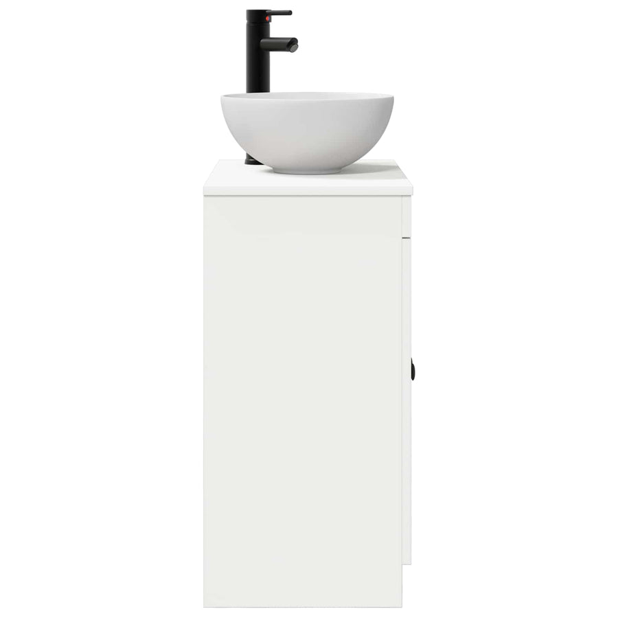 Badkamermeubel met Wasbak Wit 54 x 35 x 83 cm Bewerkt hout