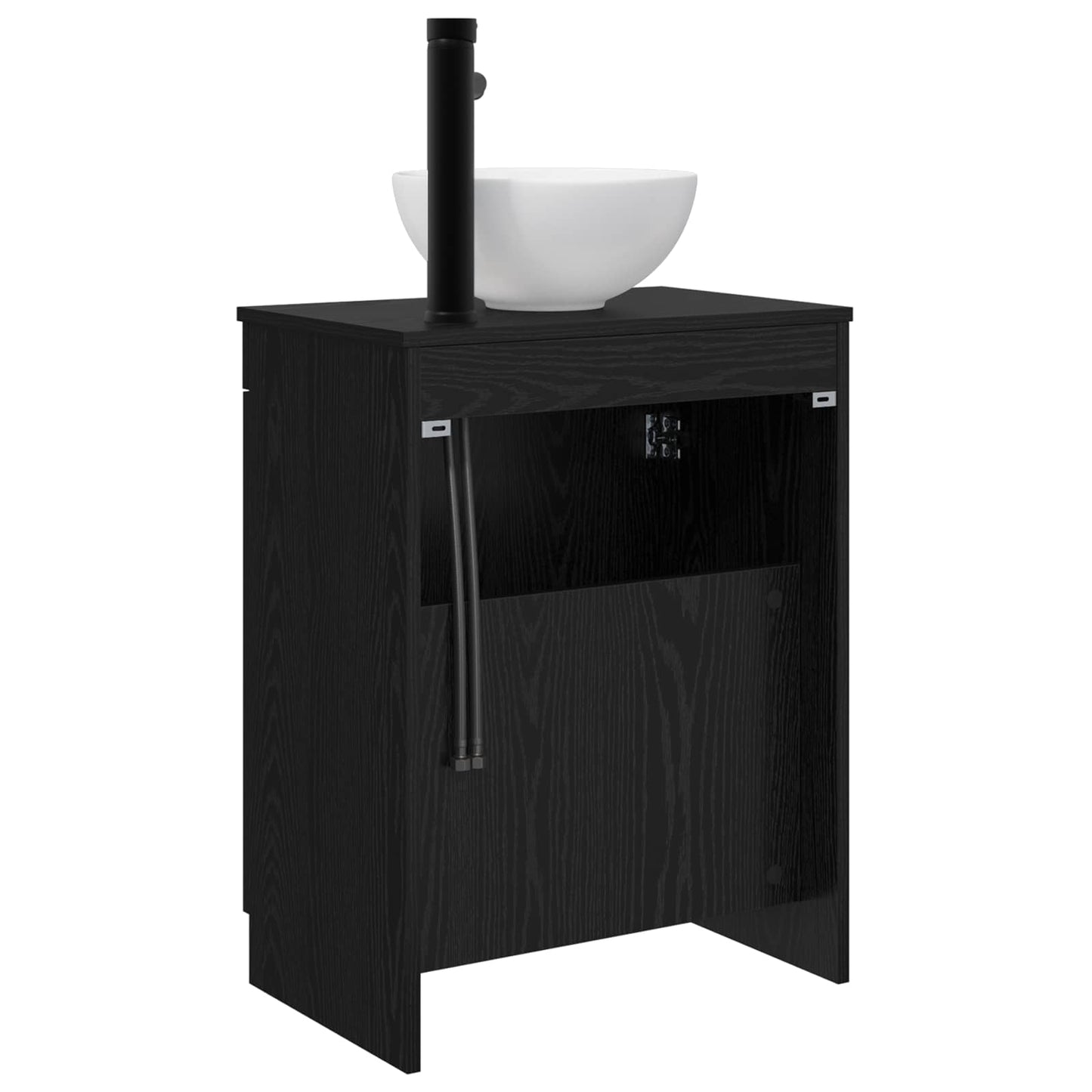 Badkamermeubel met Wasbak Zwart 54 x 35 x 83 cm Bewerkt hout