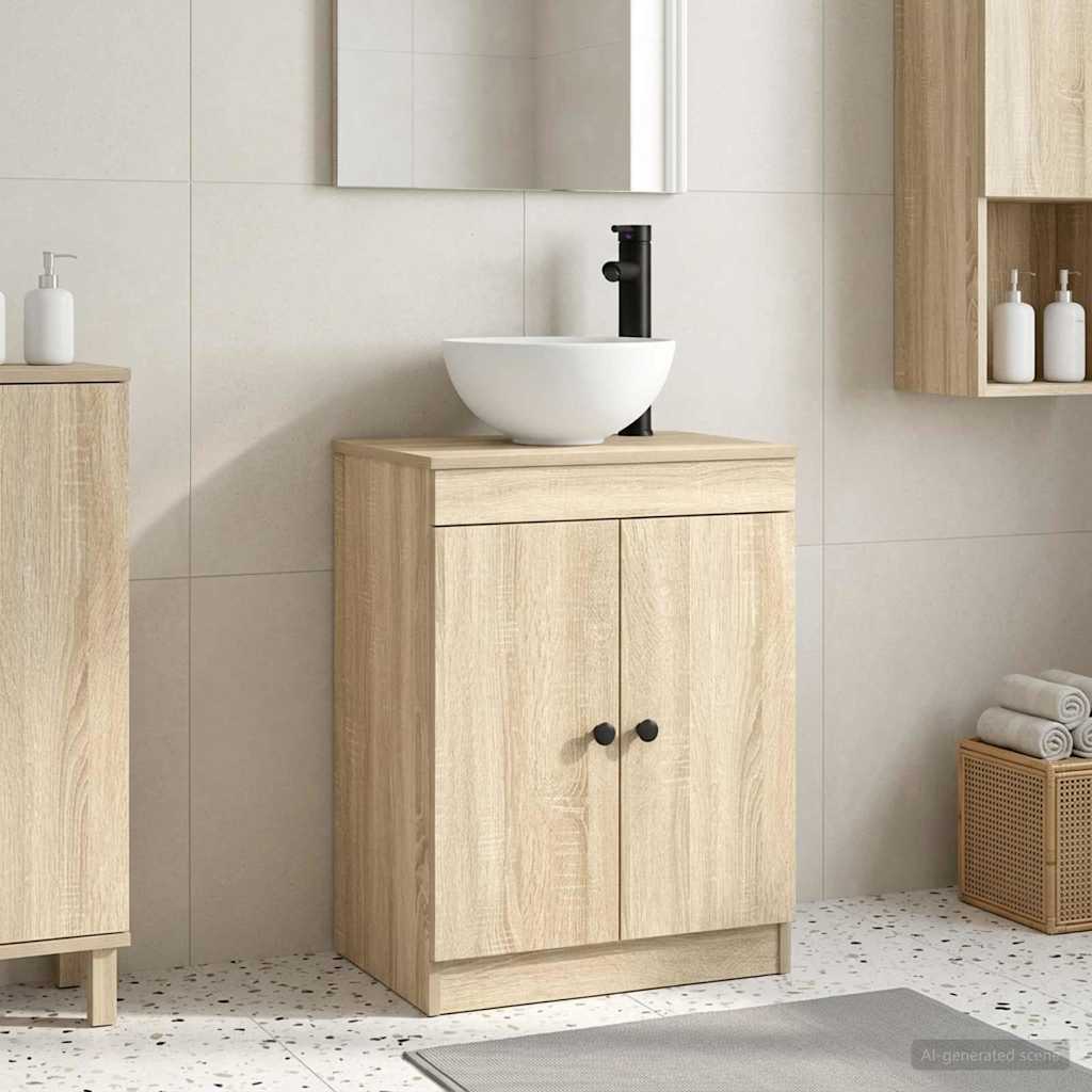 Badkamermeubel met Wasbak Sonoma Eiken 54 x 35 x 83 cm