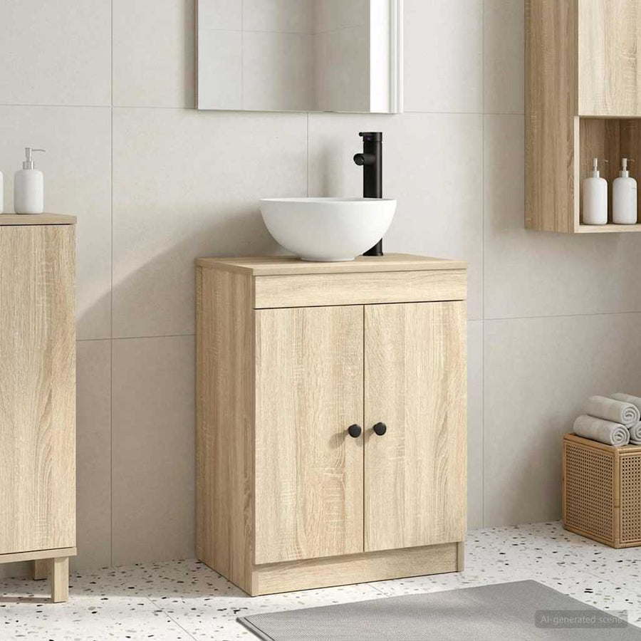 Badkamermeubel met Wasbak Sonoma Eiken 54 x 35 x 83 cm