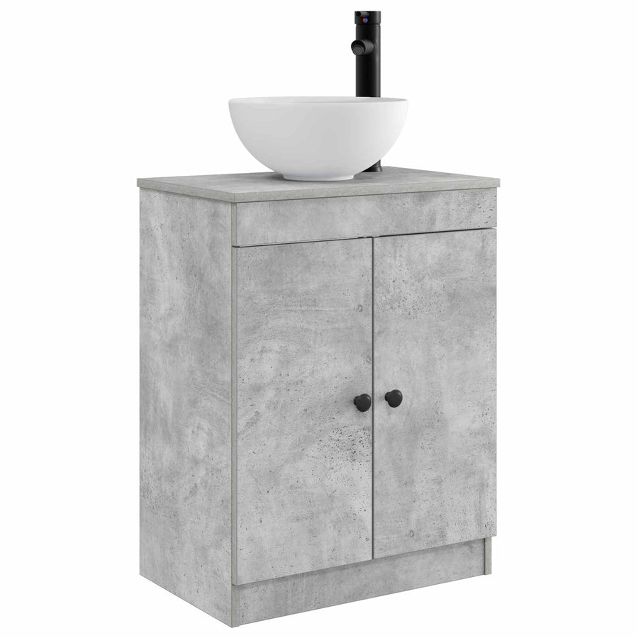 Badkamermeubel met Wasbak Betongrijs 54 x 35 x 83 cm