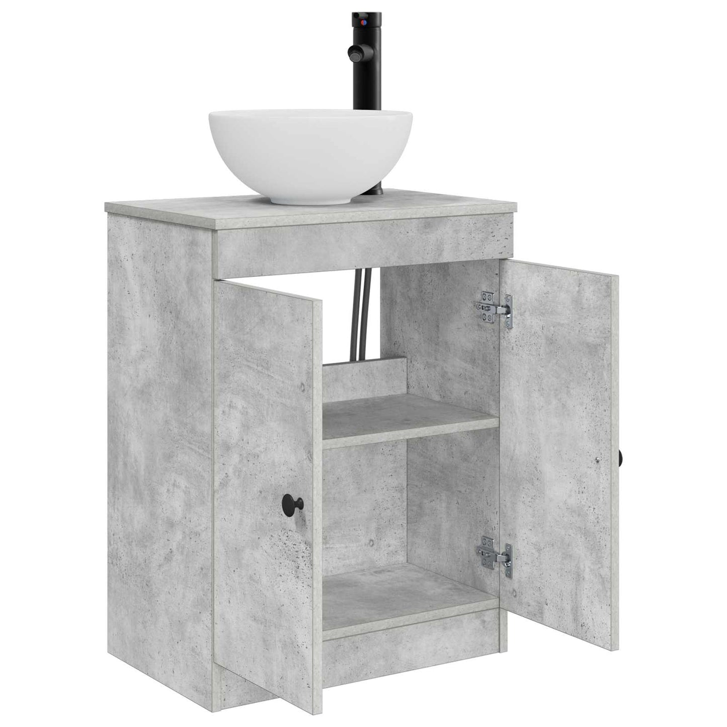 Badkamermeubel met Wasbak Betongrijs 54 x 35 x 83 cm