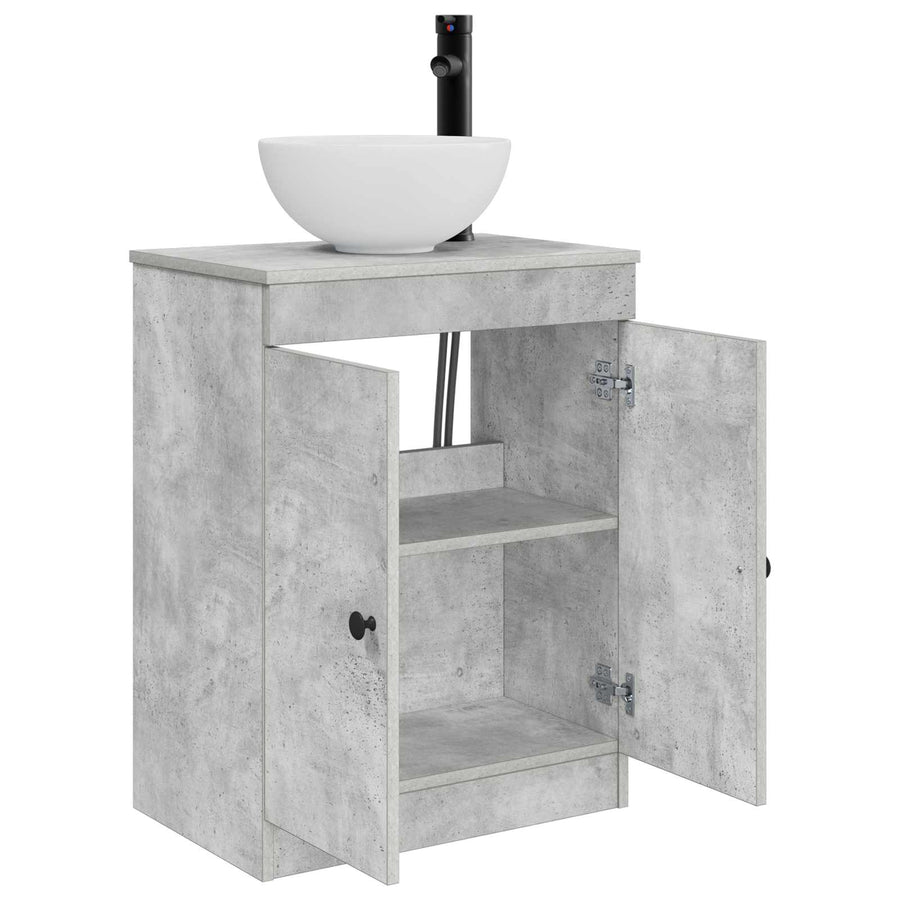 Badkamermeubel met Wasbak Betongrijs 54 x 35 x 83 cm
