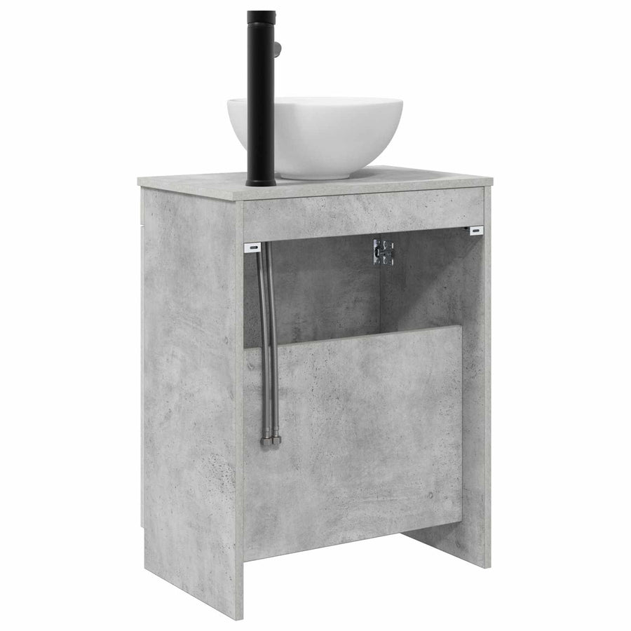 Badkamermeubel met Wasbak Betongrijs 54 x 35 x 83 cm