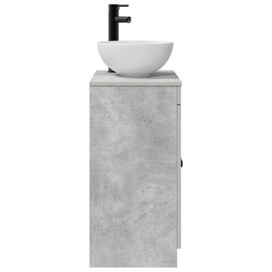 Badkamermeubel met Wasbak Betongrijs 54 x 35 x 83 cm
