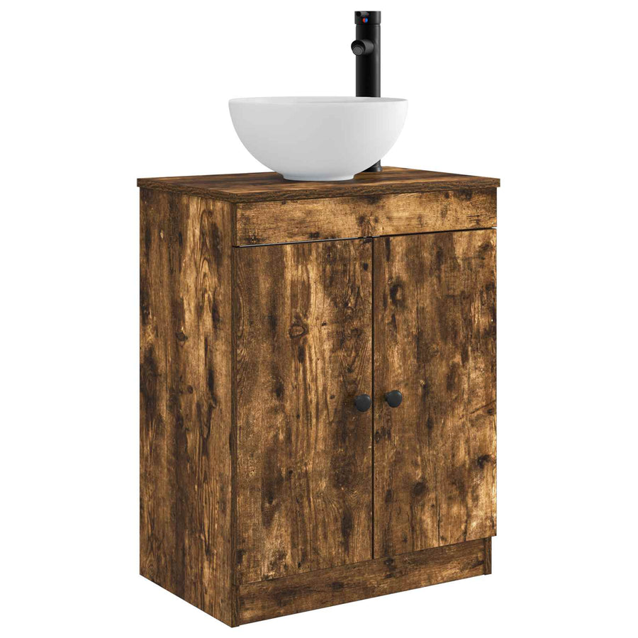 Badkamermeubel met Wasbak Gerookt eiken 54 x 35 x 83 cm