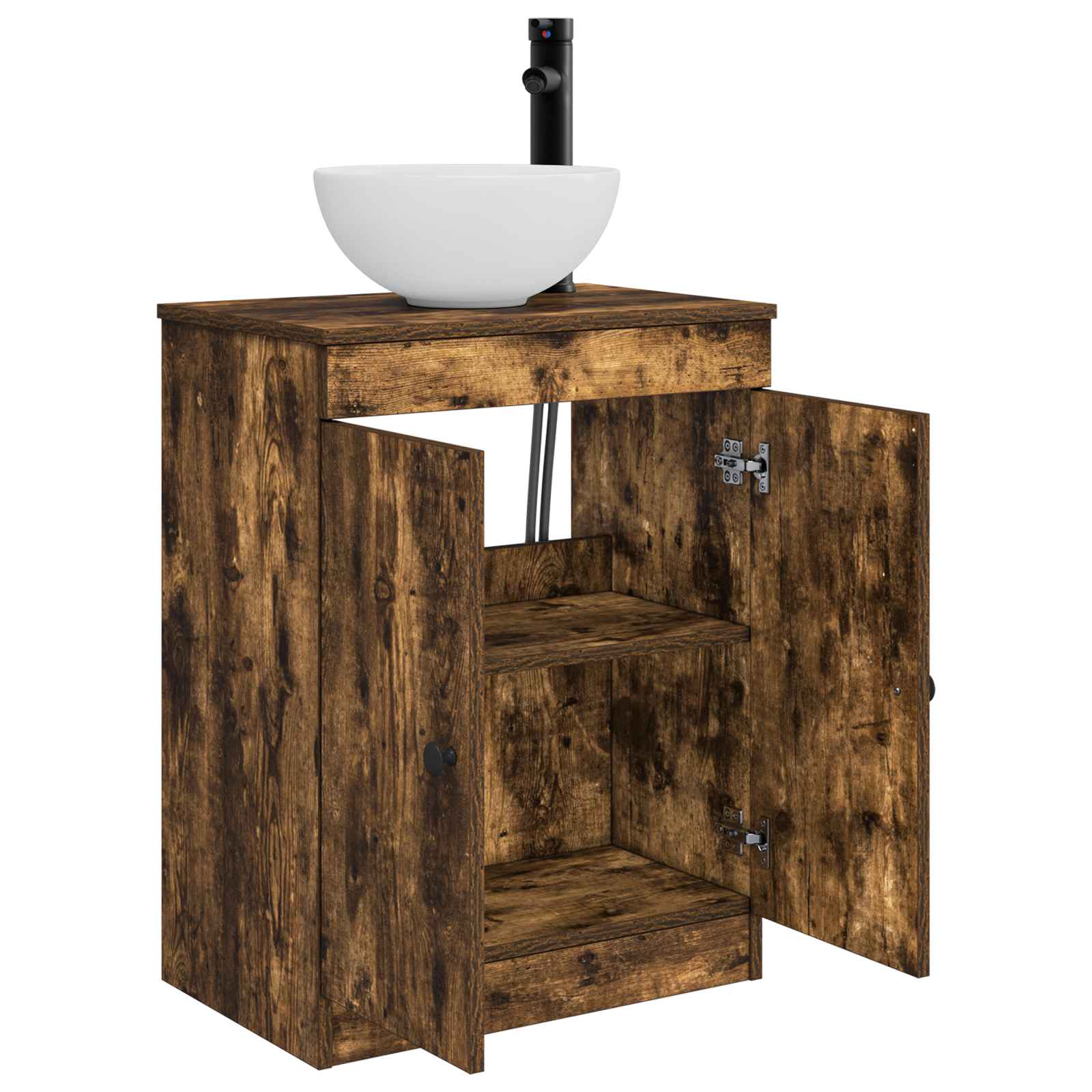 Badkamermeubel met Wasbak Gerookt eiken 54 x 35 x 83 cm