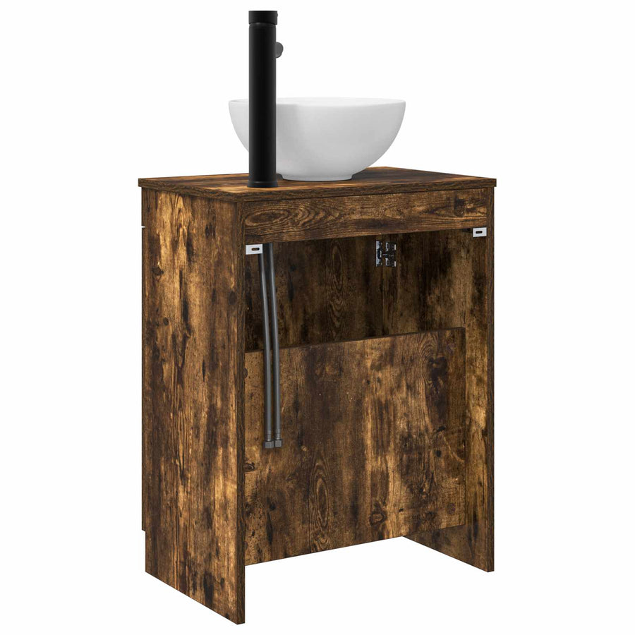 Badkamermeubel met Wasbak Gerookt eiken 54 x 35 x 83 cm