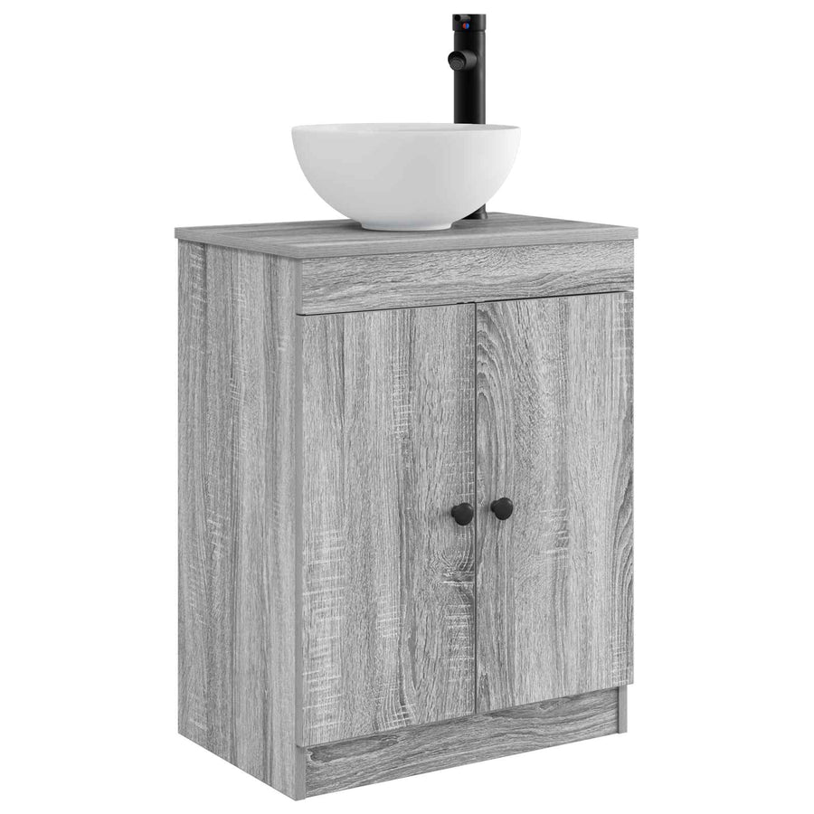Badkamermeubel met Wasbak Grijs Sonoma 54 x 35 x 83 cm