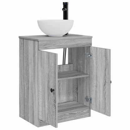 Badkamermeubel met Wasbak Grijs Sonoma 54 x 35 x 83 cm