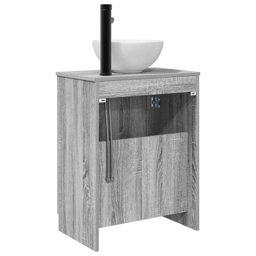 Badkamermeubel met Wasbak Grijs Sonoma 54 x 35 x 83 cm