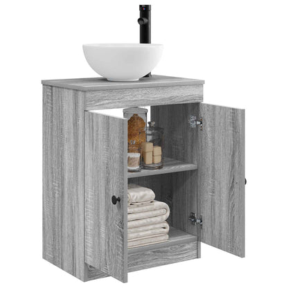 Badkamermeubel met Wasbak Grijs Sonoma 54 x 35 x 83 cm