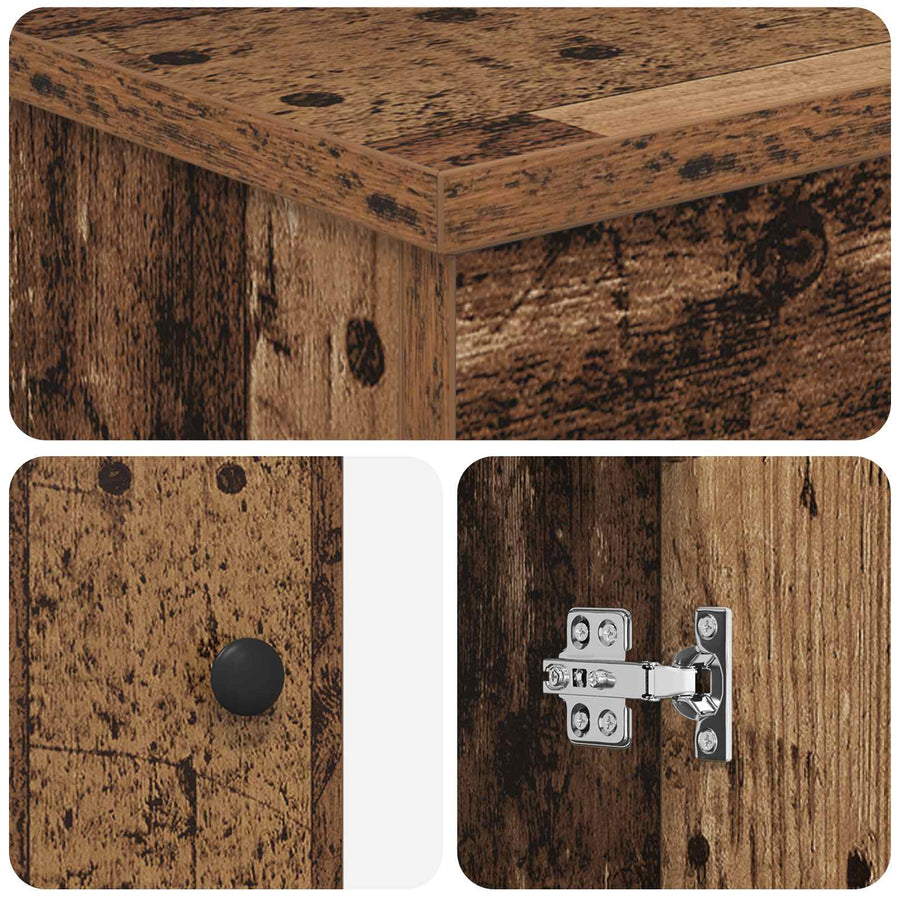 Badkamermeubel met Wasbak Oud hout 54 x 35 x 83 cm Bewerkt hout