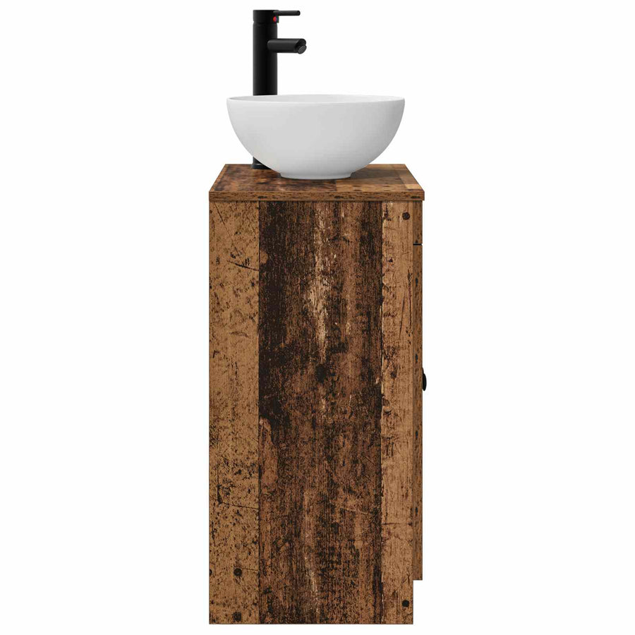 Badkamermeubel met Wasbak Oud hout 54 x 35 x 83 cm Bewerkt hout