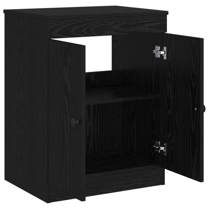 Badkamerkast Zwart 54 x 41 x 70 cm Bewerkt hout