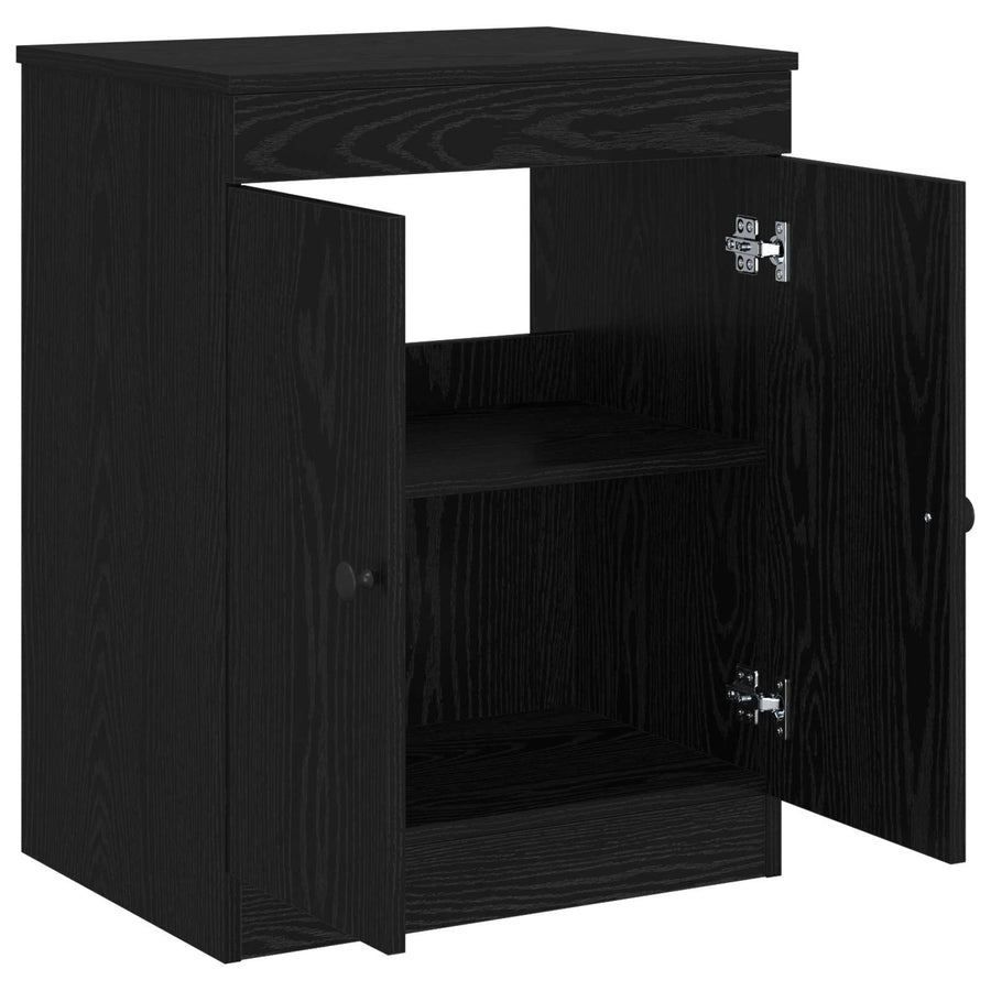 Badkamerkast Zwart 54 x 41 x 70 cm Bewerkt hout