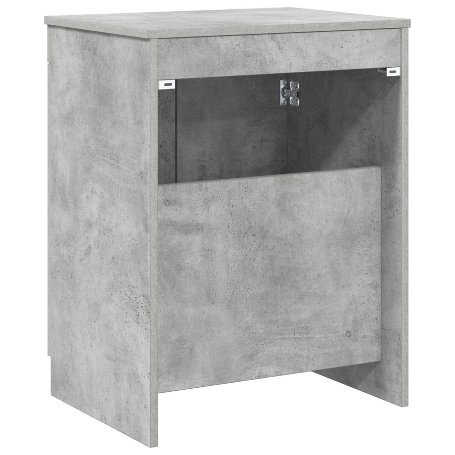 Badkamerkast Betongrijs 54 x 41 x 70 cm Bewerkt hout