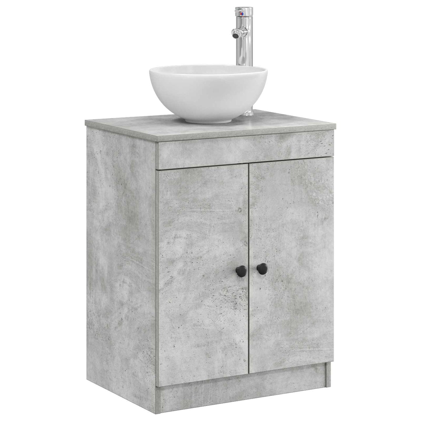 Badkamerkast Betongrijs 54 x 41 x 70 cm Bewerkt hout