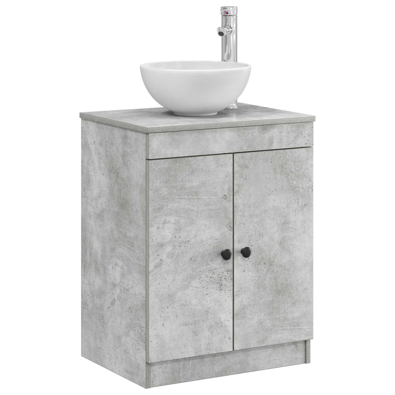 Badkamerkast Betongrijs 54 x 41 x 70 cm Bewerkt hout