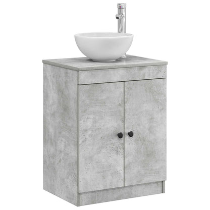 Badkamerkast Betongrijs 54 x 41 x 70 cm Bewerkt hout