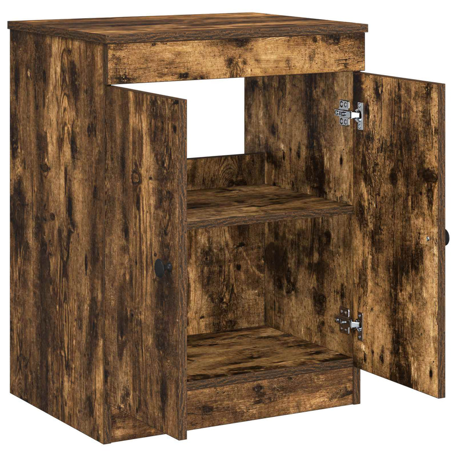 Badkamerkast Gerookt eiken 54 x 41 x 70 cm Bewerkt hout