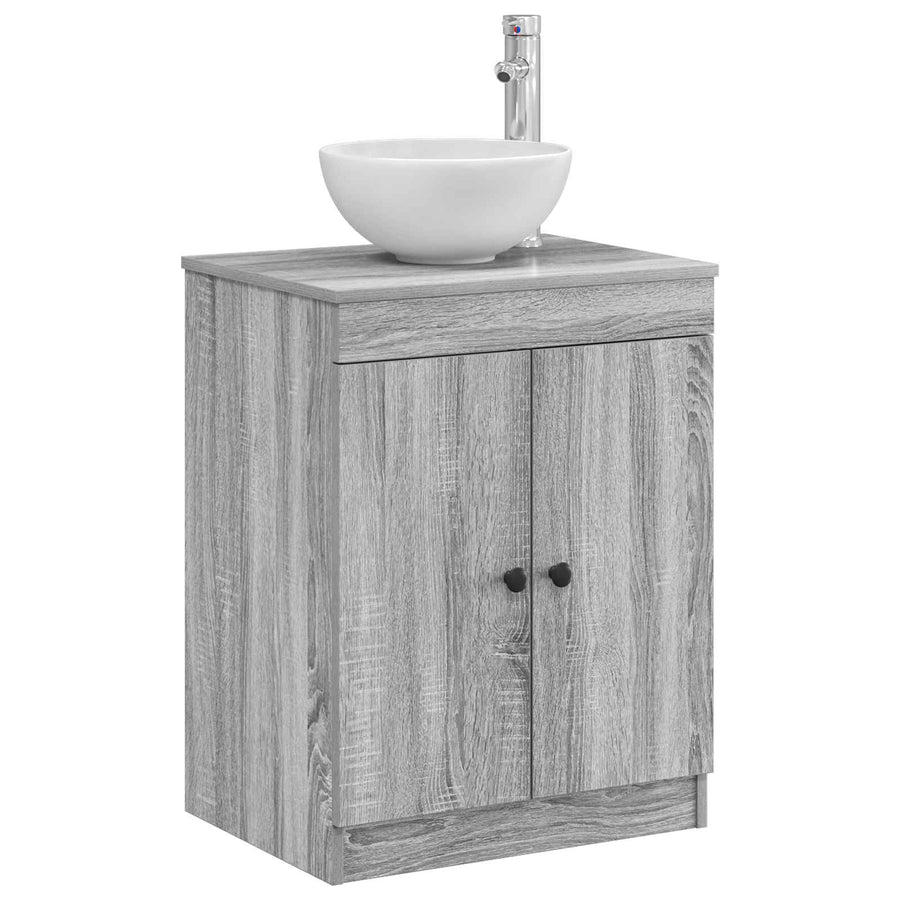 Badkamerkast Grijs Sonoma 54 x 41 x 70 cm Bewerkt hout