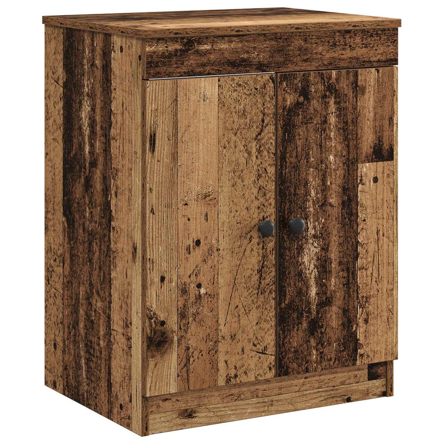 Badkamerkast Oud hout 54 x 41 x 70 cm Bewerkt hout