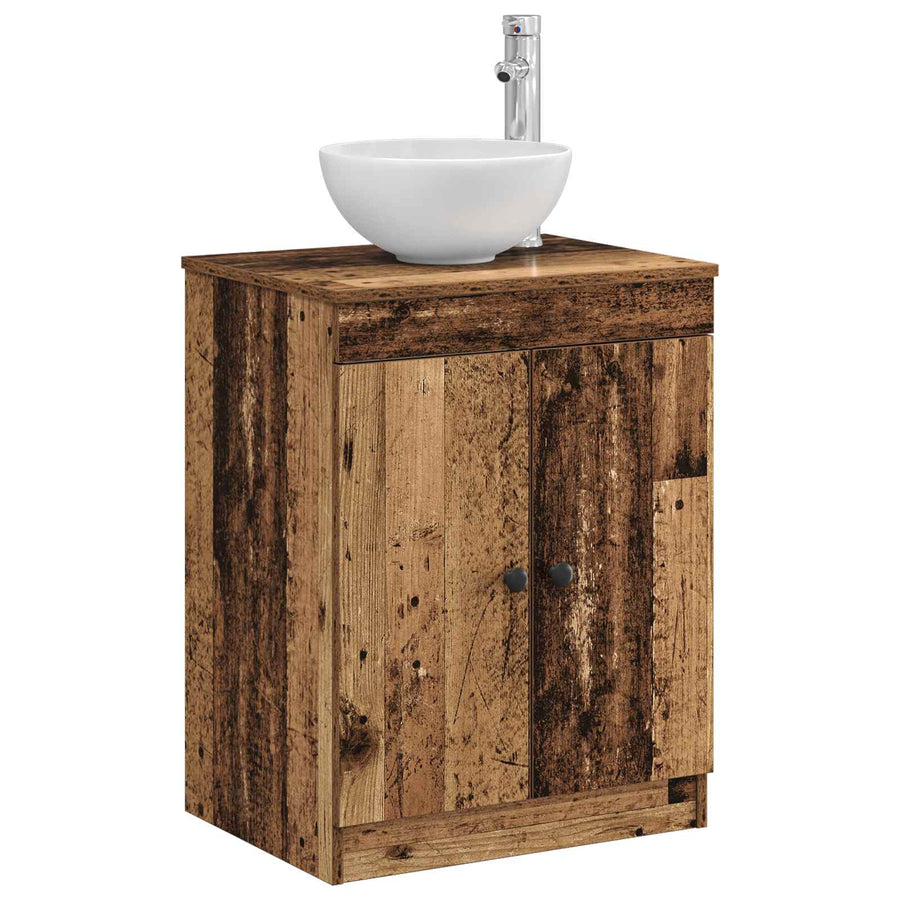 Badkamerkast Oud hout 54 x 41 x 70 cm Bewerkt hout