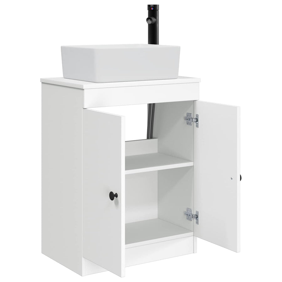 Badkamermeubel met Wasbak Wit 54 x 35 x 83 cm Bewerkt hout