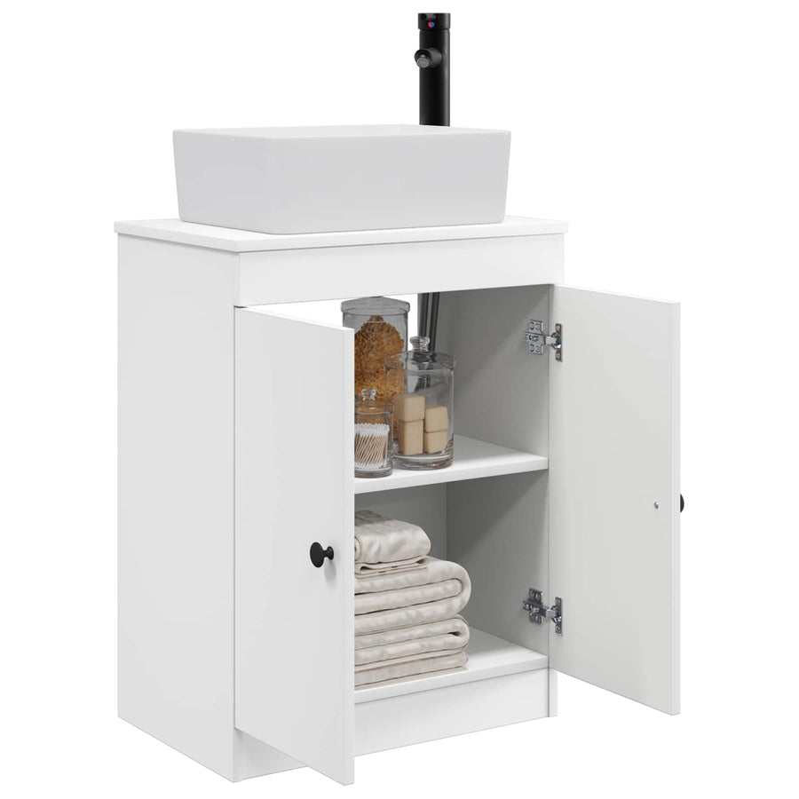 Badkamermeubel met Wasbak Wit 54 x 35 x 83 cm Bewerkt hout