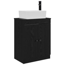 Badkamermeubel met Wasbak Zwart 54 x 35 x 83 cm Bewerkt hout