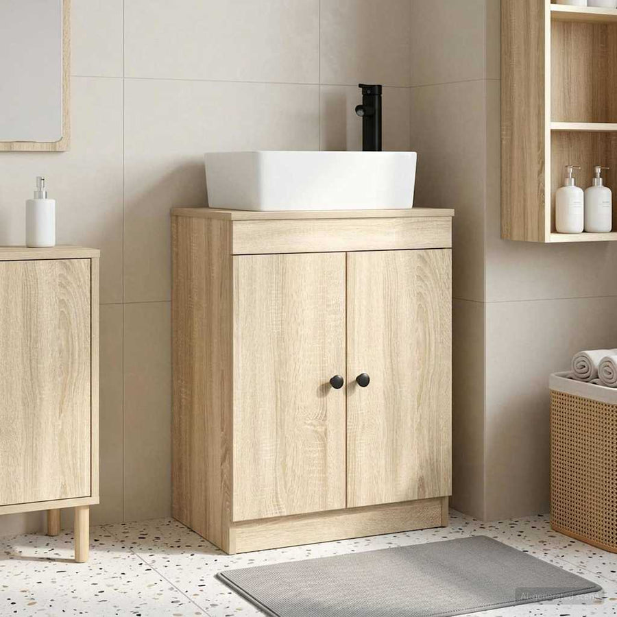 Badkamermeubel met Wasbak Sonoma Eiken 54 x 35 x 83 cm