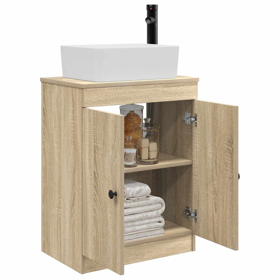 Badkamermeubel met Wasbak Sonoma Eiken 54 x 35 x 83 cm