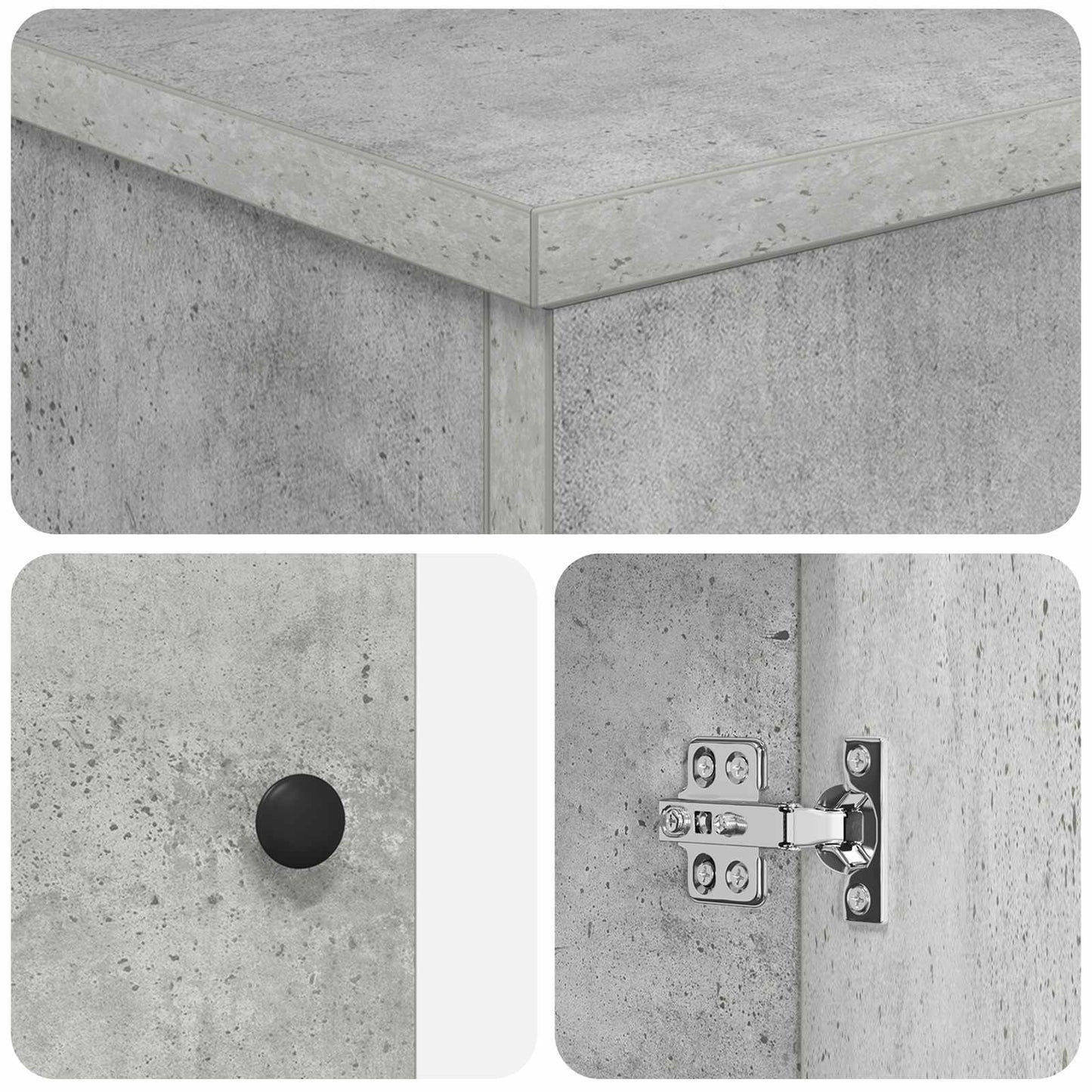 Badkamermeubel met Wasbak Betongrijs 54 x 35 x 83 cm