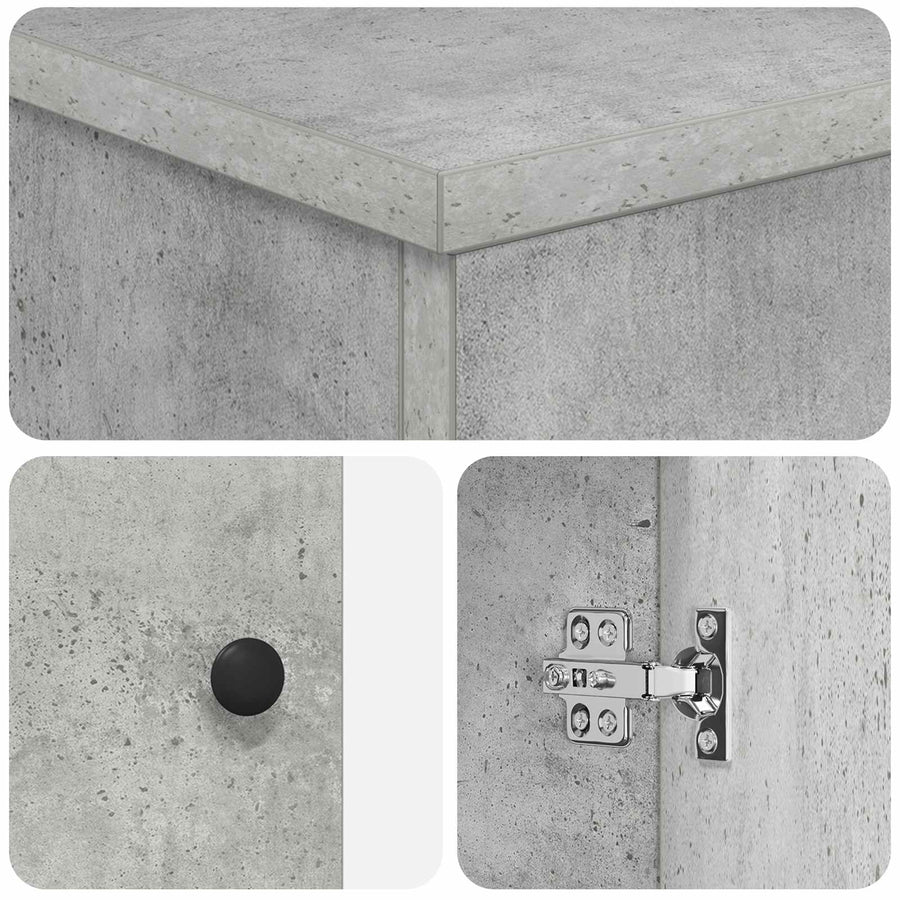 Badkamermeubel met Wasbak Betongrijs 54 x 35 x 83 cm