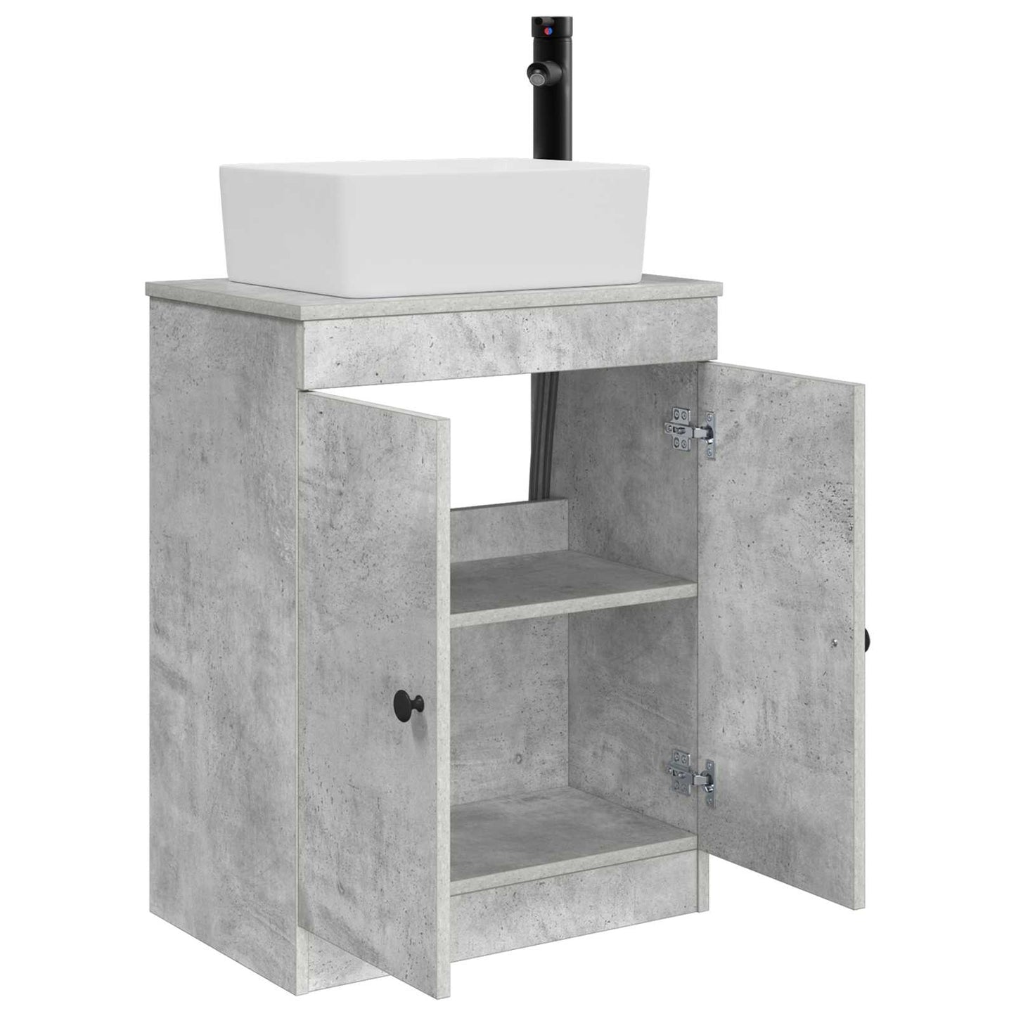 Badkamermeubel met Wasbak Betongrijs 54 x 35 x 83 cm