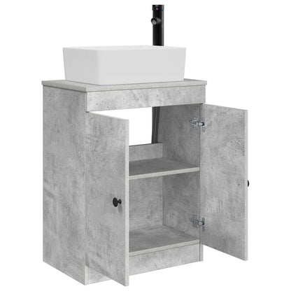 Badkamermeubel met Wasbak Betongrijs 54 x 35 x 83 cm