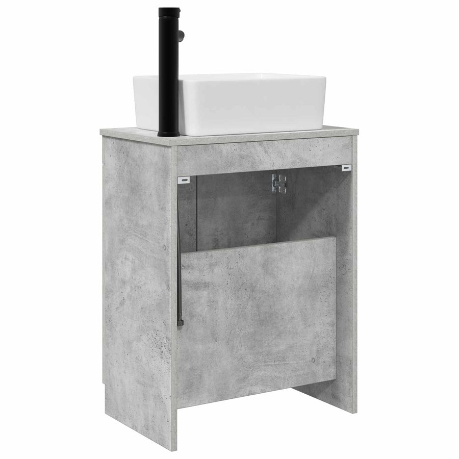 Badkamermeubel met Wasbak Betongrijs 54 x 35 x 83 cm