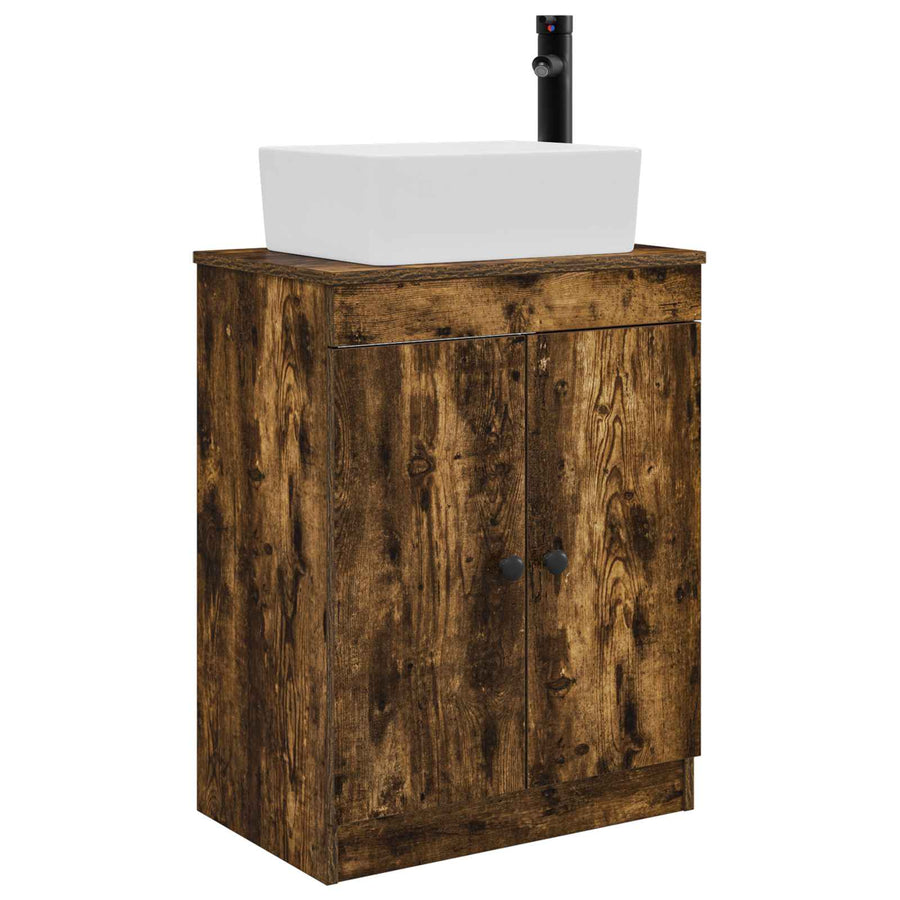 Badkamermeubel met Wasbak Gerookt eiken 54 x 35 x 83 cm