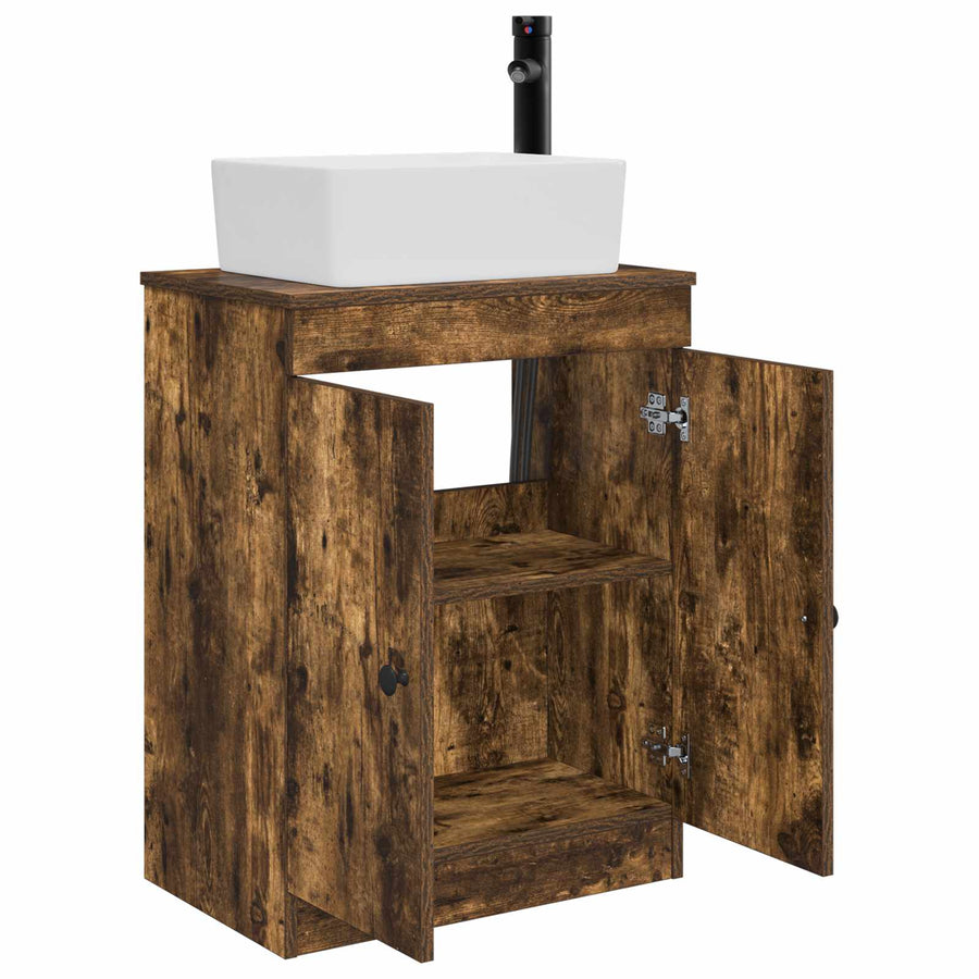 Badkamermeubel met Wasbak Gerookt eiken 54 x 35 x 83 cm