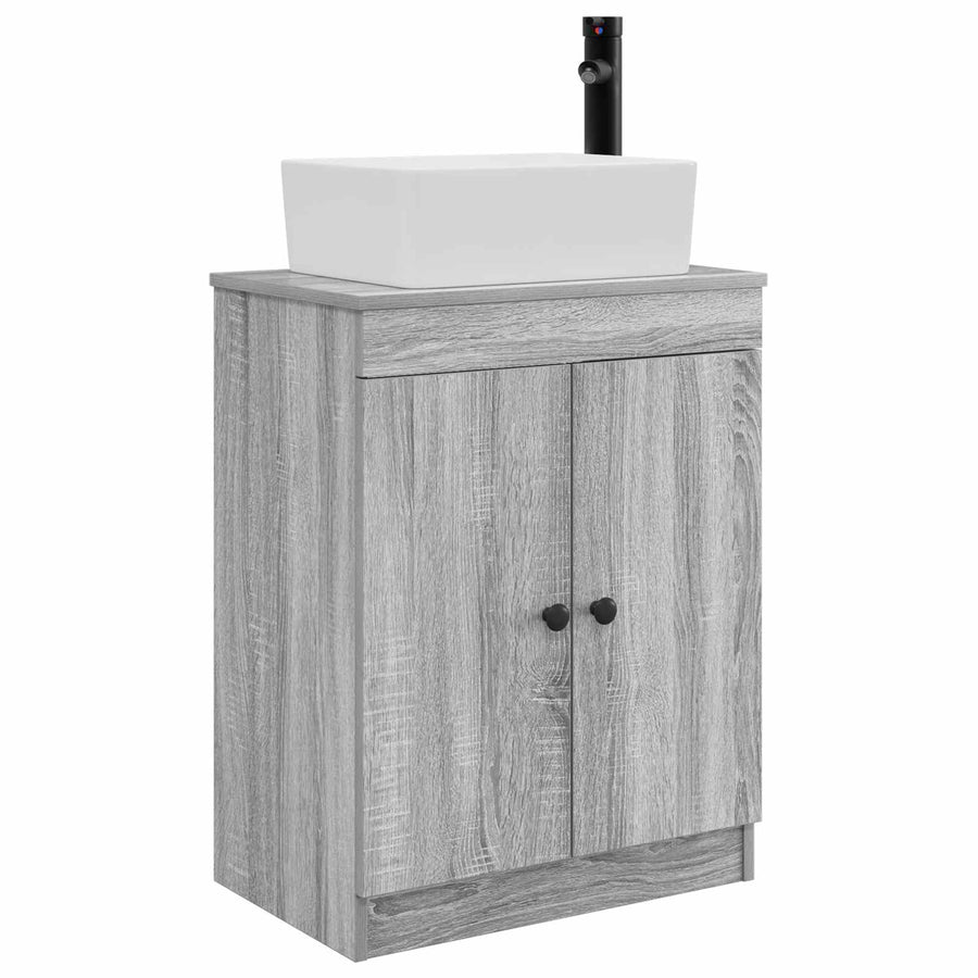 Badkamermeubel met Wasbak Grijs Sonoma 54 x 35 x 83 cm