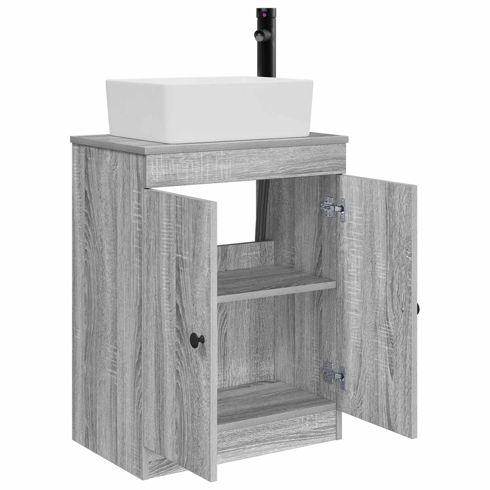 Badkamermeubel met Wasbak Grijs Sonoma 54 x 35 x 83 cm