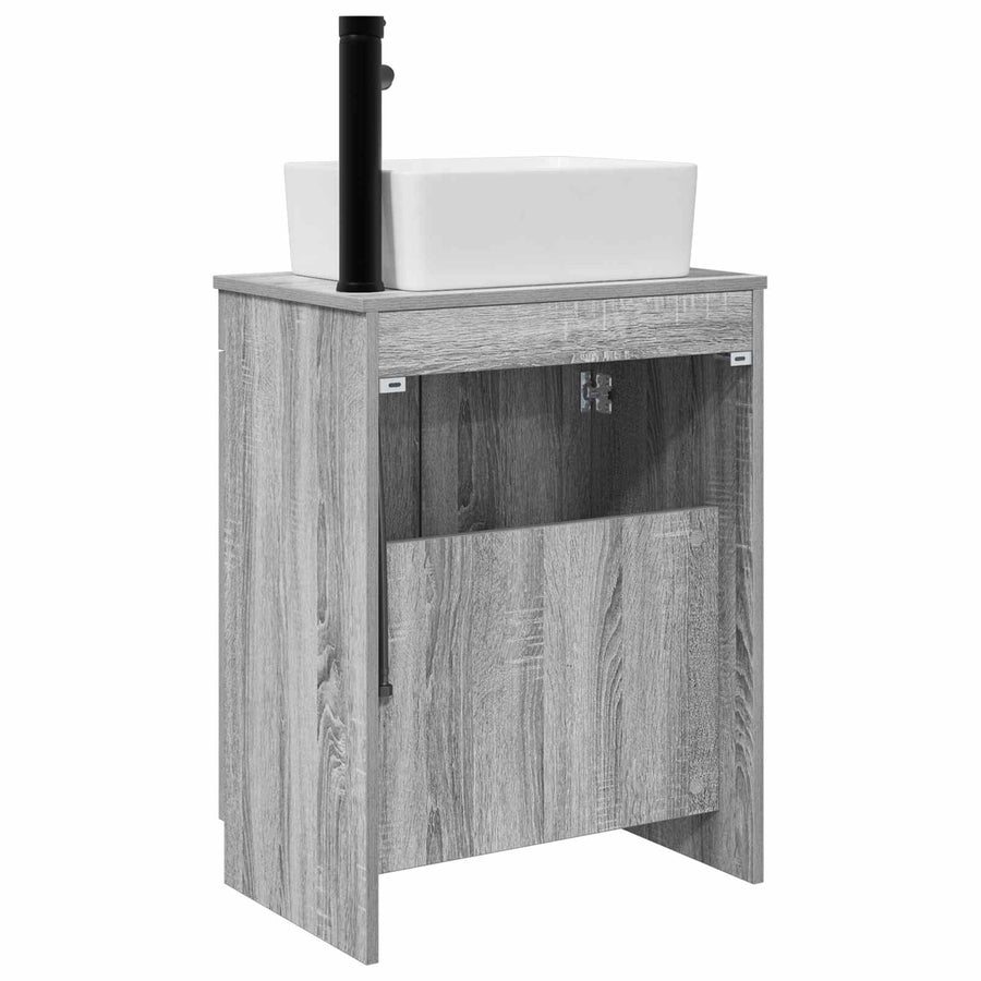 Badkamermeubel met Wasbak Grijs Sonoma 54 x 35 x 83 cm