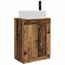 Badkamermeubel met Wasbak Oud hout 54 x 35 x 83 cm Bewerkt hout