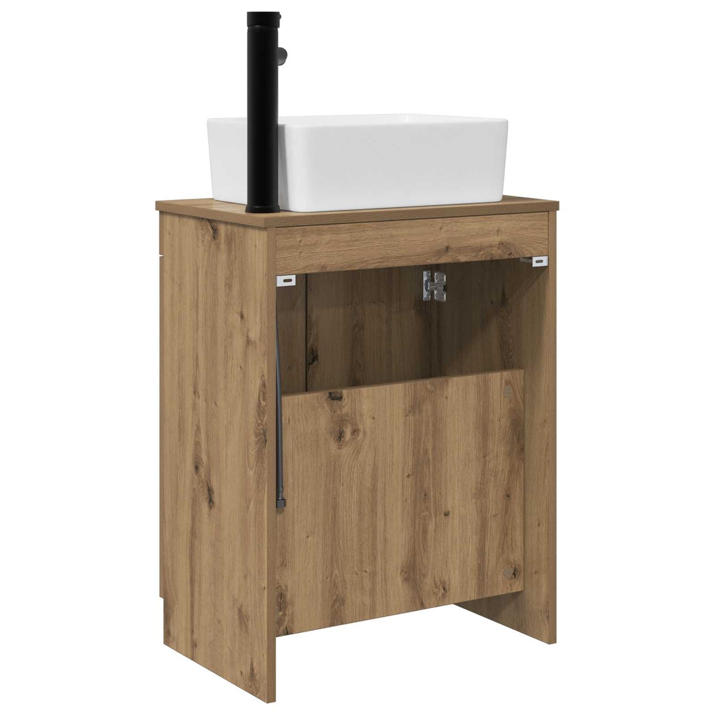 Badkamermeubel met Wasbak Artisanaal eiken 54 x 35 x 83 cm