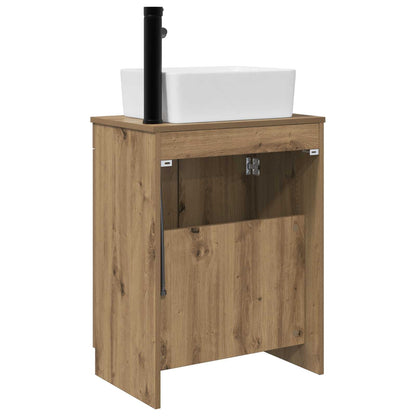 Badkamermeubel met Wasbak Artisanaal eiken 54 x 35 x 83 cm