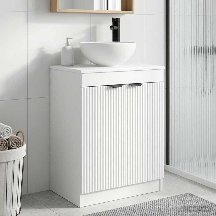 Badkamermeubel met Wasbak Wit 54 x 35 x 83 cm Bewerkt hout
