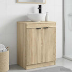 Badkamermeubel met wastafel 54x35x83 cm sonoma eiken