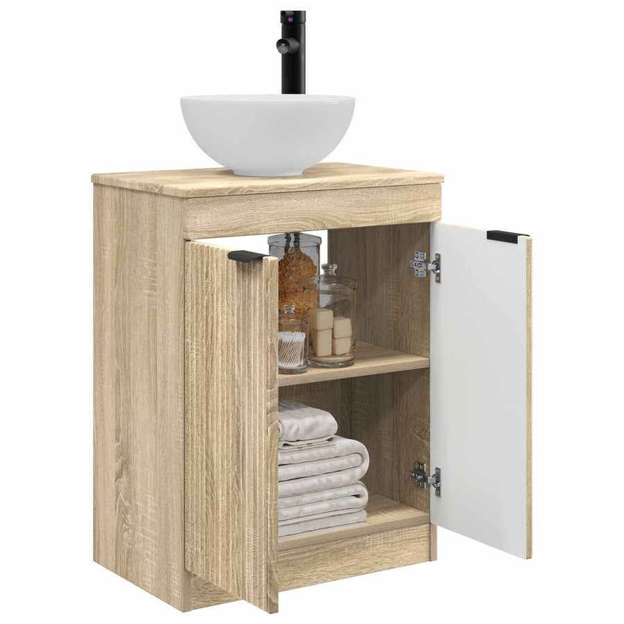 Badkamermeubel met Wasbak Sonoma Eiken 54 x 35 x 83 cm
