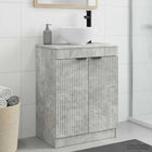 Badkamermeubel met wasbak 54x35x83 cm betongrijs